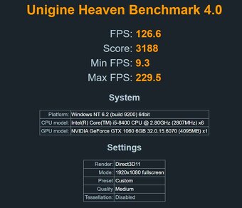 HERNÍ PC ACER NITRO i5 8400,GTX 1060 6 GB,512 GB SSD,WIFI - 6