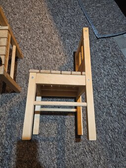 2x dětská dřevěná židlička / židle - 6