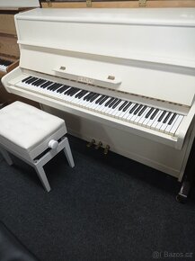 Bílé piano, pianino, klavír Petrof - 6