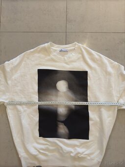 Zara bílá mikina s potiskem - 6