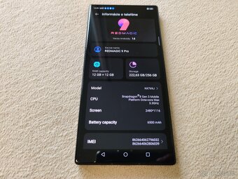 ZTE Nubia Redmagic 9 Pro. 12gb+12gb//256gb. Čierna metalíza. - 6
