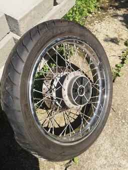Royal enfield 500, zadní kolo 2x. - 6