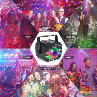 3-v-1 disco light party light: - 6
