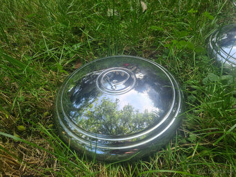 sada 4 ks chrom poklice škoda staré veteran 14" - 6