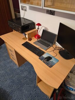 Psací stůl - světlý - 6