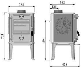 Litinová kamna Morso 1410 - 6