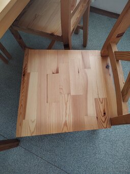 Jídelní stůl+4 židle masiv borovice - 6