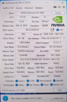 MSI GTX 1660 6GB GDDR5 - 6