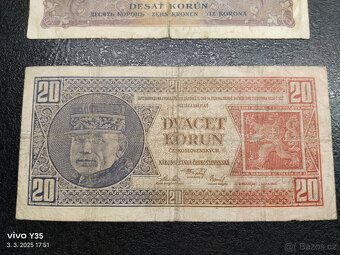 Bankovky Českoslovenko 1.republika 1926 - 1929 - 6