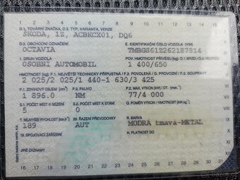 Škoda Octavia ll 1.9TDI DSG r.v 2005 - 6