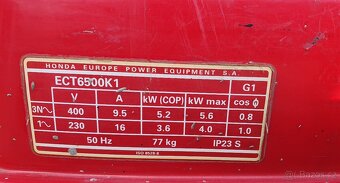 Elektrocentrála Honda 380V / 220V - 6