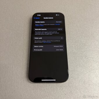 iPhone 16 Pro 128GB, pěkný stav, 12 měsíců záruka - 6