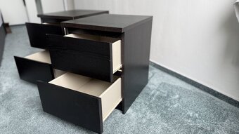 Komoda Ikea MALM s 2 zásuvkami černá, 40x55 cm (1 nebo 2 ks) - 6