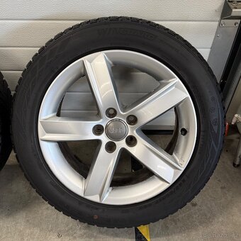 Alu kola Audi, 225/50 R17, zánovní pneu Nexen 8mm - 6
