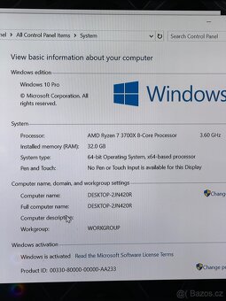 Herní PC – Ryzen 7 3700X / RTX 3070 / 32 GB RAM - 6