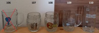 Půllitr ,půlitr, pivní sklenice , sklo , pivo (2) - 6