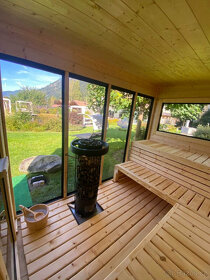 Venkovní finská sauna-saunový domek s odpočívárnou - 6
