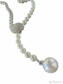 Luxusní perlový náhrdelník - krásný dárek na Vánoce - 6
