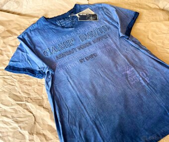 Pánské Tričko CAMP DAVID Vintage Dark Teal vel. L Nové - 6
