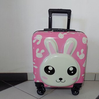 Dětský cestovní kufr, 4 otočná kolečka - nové - 6