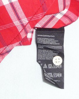 Kostkovaná bavlněná košile, vel. S-M, zn. Tommy Hilfiger - 6