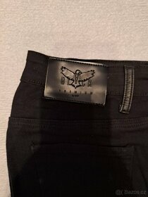 EMP Skarlett Plátěné kalhoty červenočerné Black Premium - 6