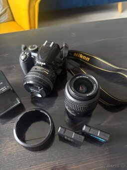 Nikon D3100 + 2 objektivy + příslušenství - 6