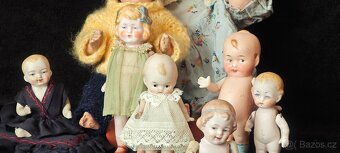 Starožitné porcelánky A.M, Heubach, Kewpie, K+W... - 6