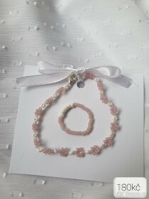 Krásné korálkové šperky, prstýnky, náramky-ruční výroba - 6