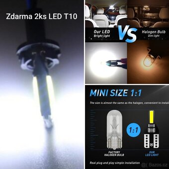 Nové LED žárovky D1S/D2S/D3S 6000K + LED T10 zdarma - 6