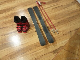 Prodám dětské lyže 90cm+ boty - 6