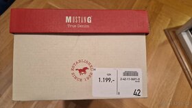 Pánské plátěné  boty Mustang, vel. 42, 28cm, nové - 6