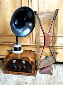 Rádio Stygor, 1931, s reproduktorem a anténou - 6