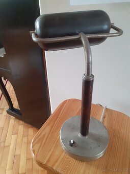 BANKÉŘKA STOLNÍ LAMPA - BAKELIT - 6