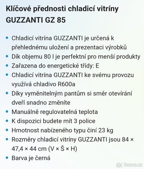Prodám pultová prosklenou lednici.. - 6