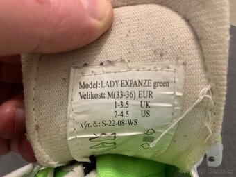 Prodám dětské/dívčí nastavovací lední brusle, velikost 33-36 - 6