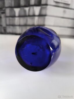 Kobaltově modrá skleněná váza - 6