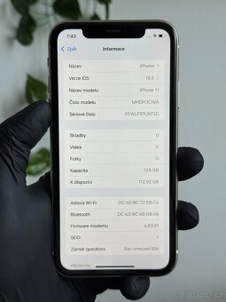iPhone 11 128GB bílý - 99% baterie, DPH - 6