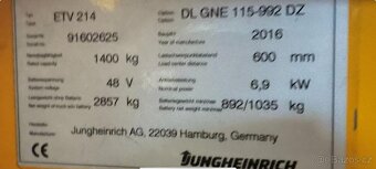 Retrak Jungheinrich ETV 214 - 6