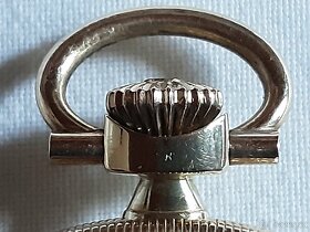 Zlaté 14K starožitné kapesní hodinky ORATOR - 6