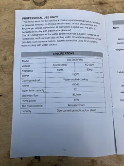 Průmyslové chlazení CO2 laser CW-3000PRO - 6