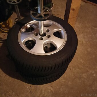 Nové zimní pneu -Alu kola 195×60×15 Opel - 6