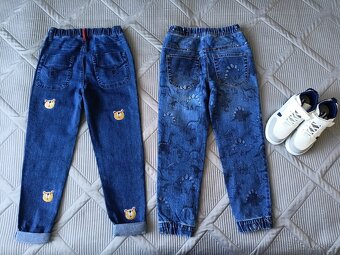 Nové džíny 128/134+nové tenisky, vel.33 - 6