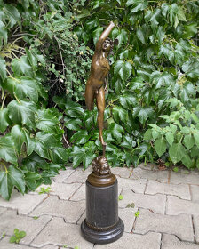 Vysoká bronzová soška socha Hermés Merkur - 6