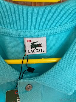 Polo tričko Lacoste, tyrkysové, 3XL - 6
