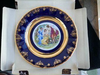 Talíře zdobené (zlato, kobalt) - 6