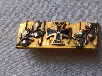 Náramek a brož - 1.světová válka, 1914, železný kříž - 6