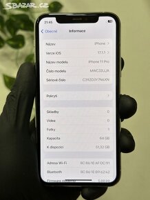 iPhone 11 Pro 64GB stříbrný - 100% baterie - 6