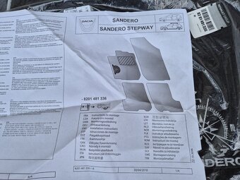 textilní koberce Confort sada Dacia Sandero II , Sandero Ste - 6
