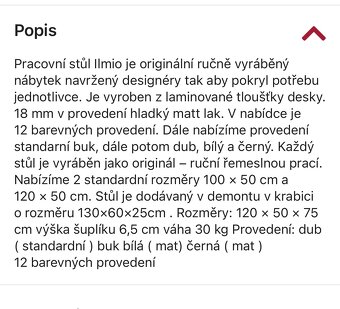 Psací stůl, pracovní stůl - 6